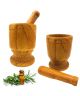 Ac Wooden Mortar & Pestle
