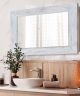 White Wood Frame Mirror 32X24